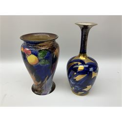 Clarice Cliff for Newport Pottery Delicia pattern bowl, D20cm, Victorian Wedgwood oval tea pot retailed by Goode & Co and in the Bamboo pattern and three other items
