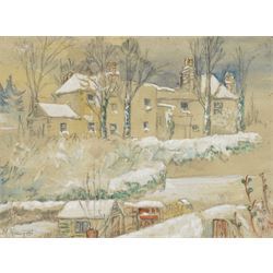 Marie Rouget (Guernsey 20th Century): The Hermitage, watercolour and pencil signed, titled...