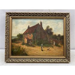 Henry John Yeend King, RBA VPRI ROI (British 1855-1924): 'The Bat and Ball' Country Inn, oil on canvas signed 39cm x 54cm 