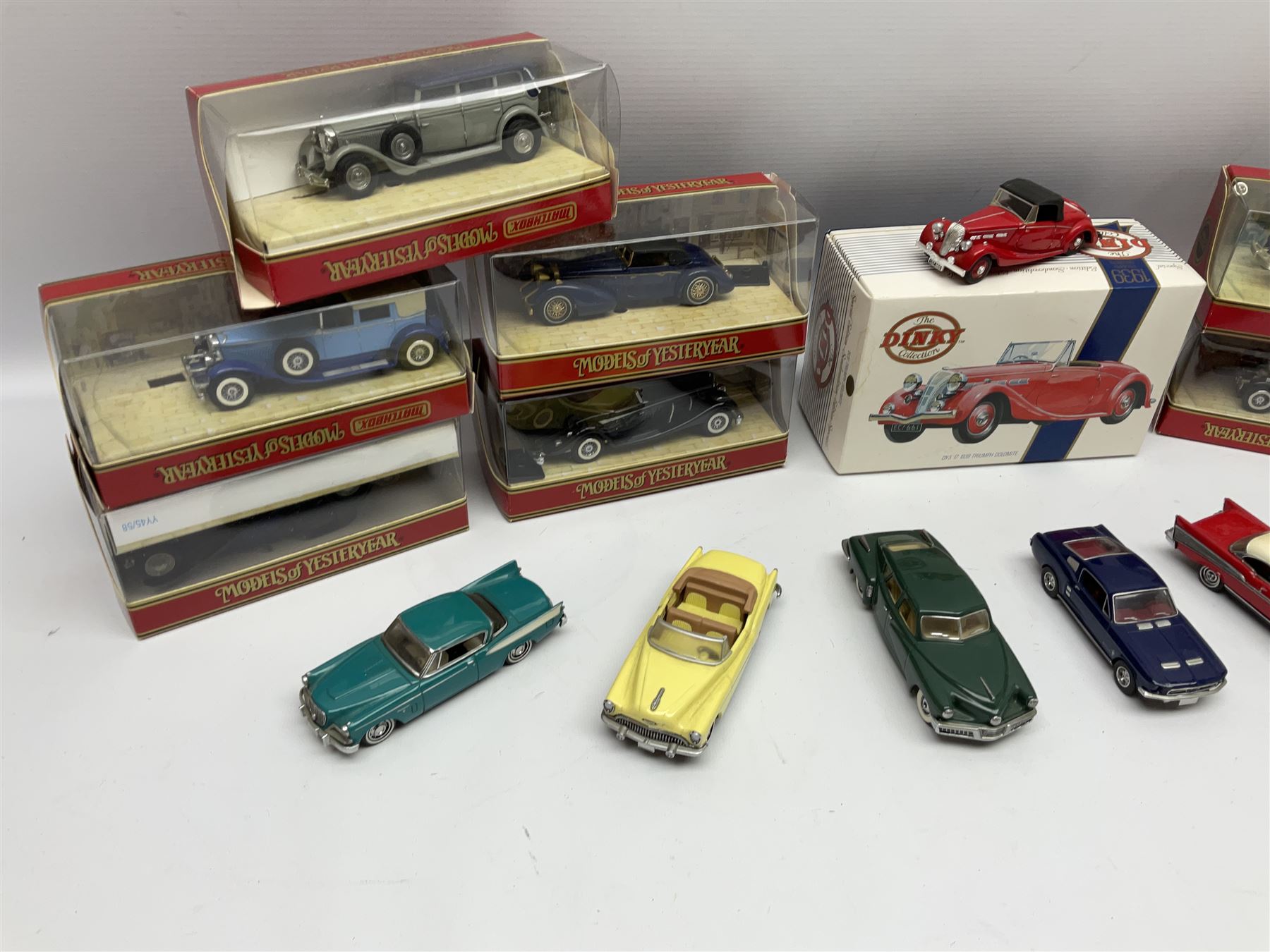 Ten Matchbox Models of Yesteryear; Matchbox Dinky Collection No.DY-S 17; all boxed; and six unboxed Matchbox models (17)
