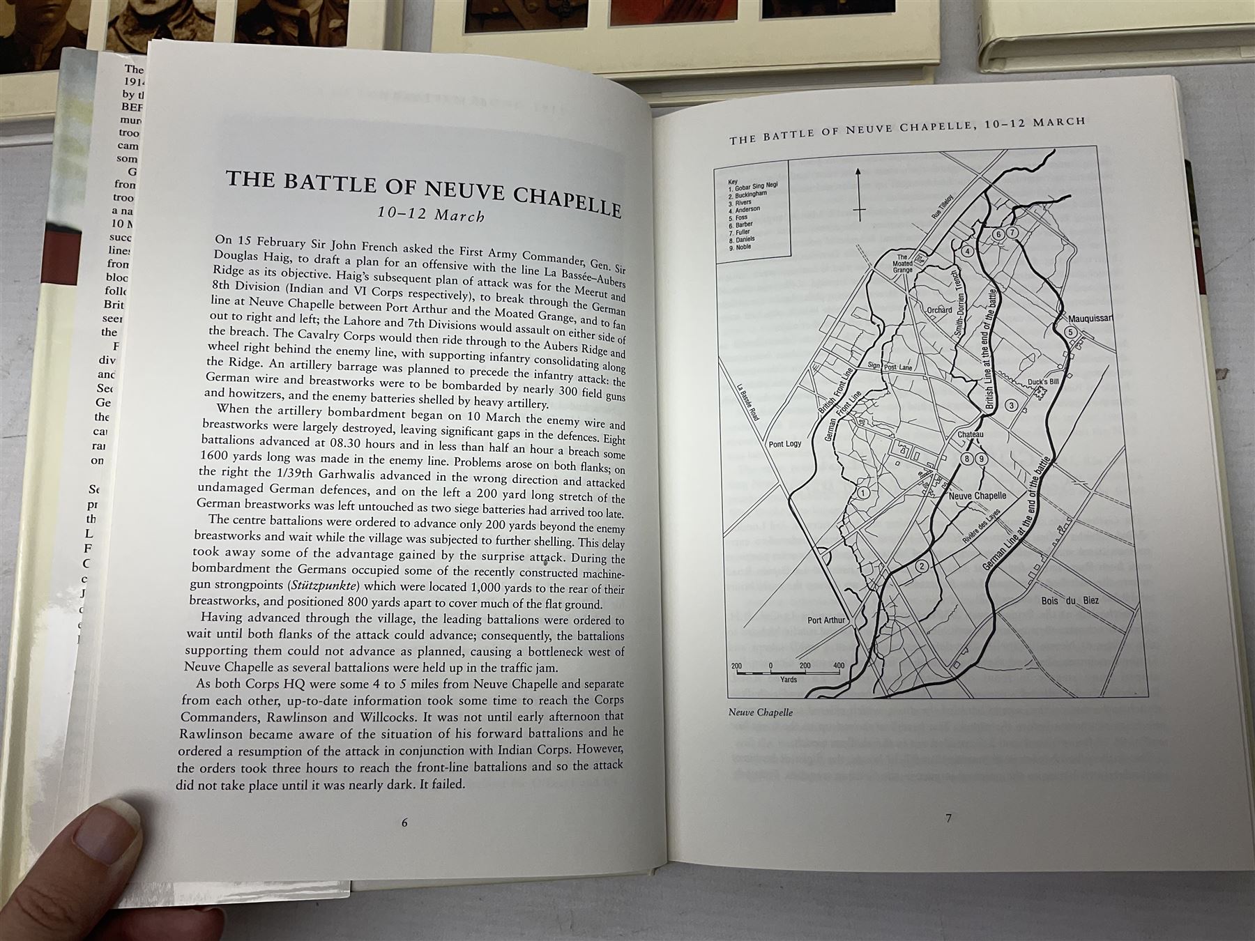 Nine reference books of Victoria Cross interest including four 'VCs of the First World War' series; Martin Ashcroft: Victoria Cross Heroes; John Laffin: British VCs of World War Two; Bryan Perrett: For Valour; Ann Clayton: Martin Leake Double VC; and John Percival: For Valour (9)