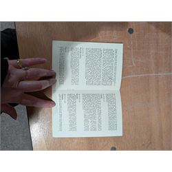 1961 Football Association Challenge Cup Final Leicester City vs. Tottenham Hotspur ephemera, including match programme, three ticket stubs, newspaper clippings,, programme of arrangements, invitations addressed to Mr & Mrs C Appleton to dinners in honour of the cup final, rosette, Sheffield United vs Leicester City 1961 Challenge Cup semi-final programme, highlights record and Success City Wembley 1961 publication