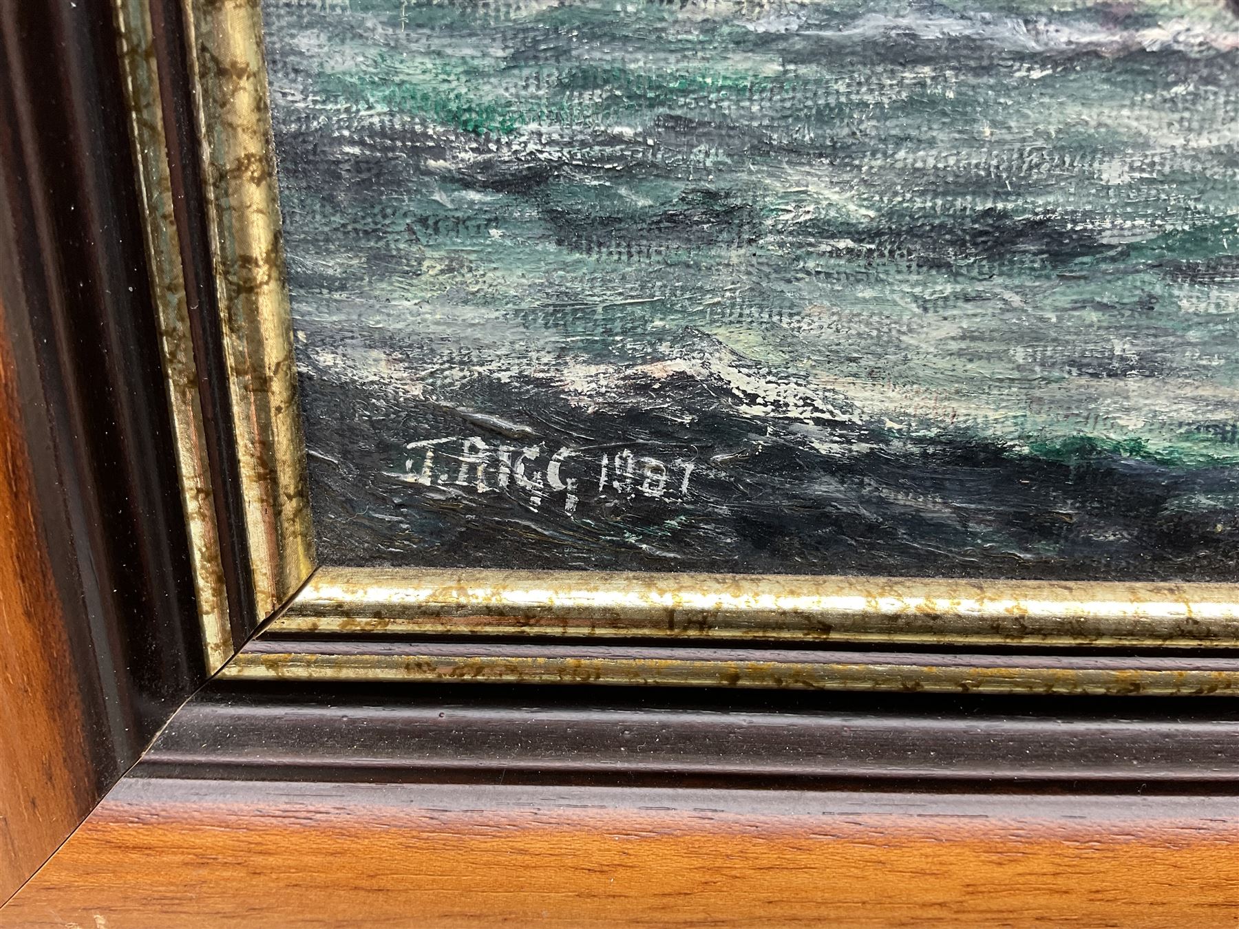 Jack Rigg (British 1927-2023): ST 'Winston Churchill', oil on canvas board signed and dated 1987, titled verso 25cm x 35cm