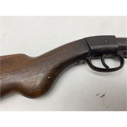 Early 20th  century Diana .177 air rifle with break-barrel action and adjustable trigger, no visible number, L108cm overall  NB: AGE RESTRICTIONS APPLY TO THE PURCHASE OF AIR WEAPONS.