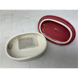 Three Sylvia Smith models of Old English Sheepdogs, Royal Orleans Pink Panther lidded box, two Crummels boxes and two Royal Worcester bird figures