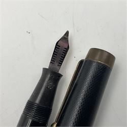 Five fountain pens, to include Stephens no 270, Curzon Typhoo, WHSmith The Wembley Pen and the Nectar, all with 14ct gold nibs  