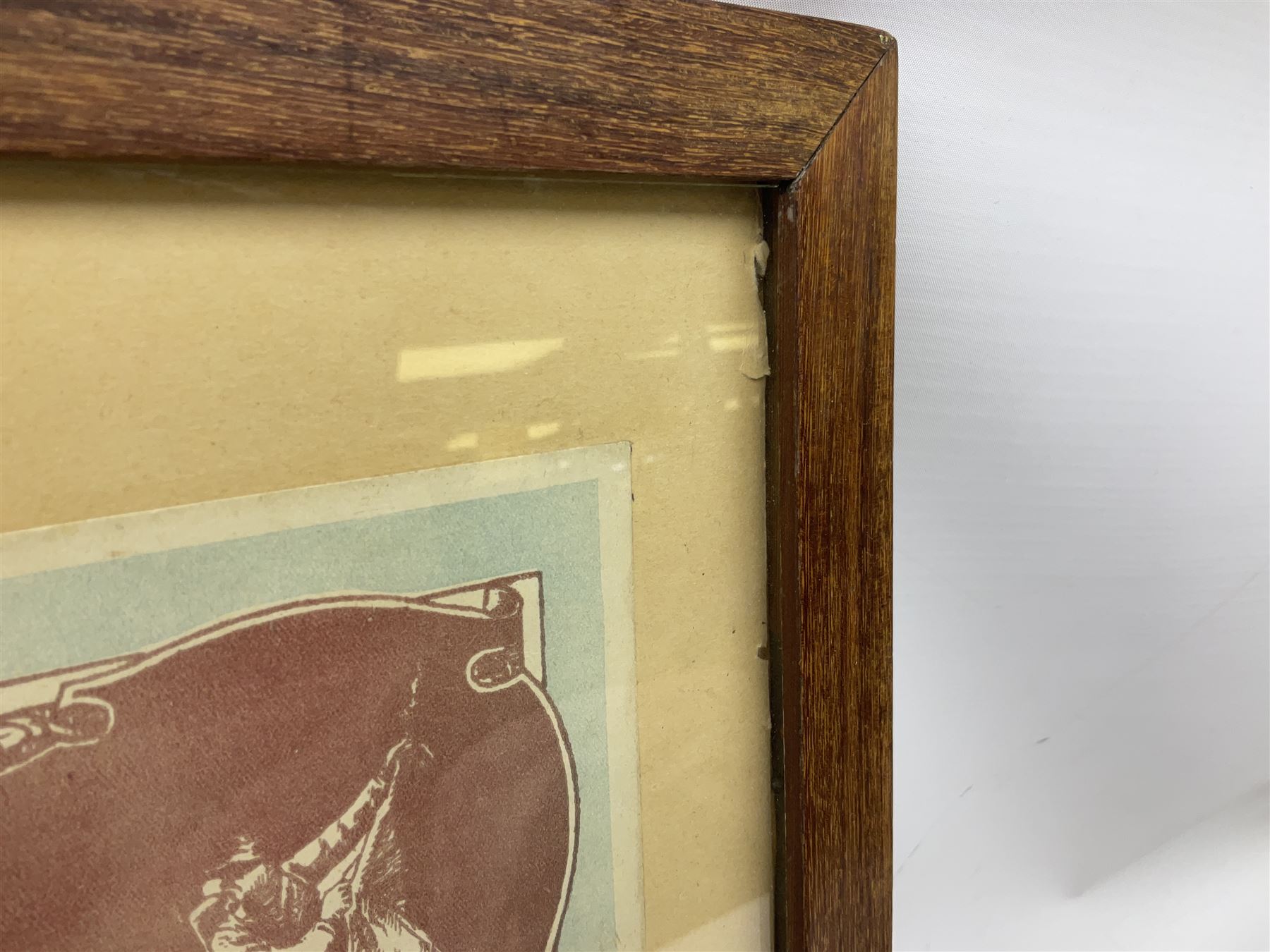 Six WW1 French medals comprising Valor Discipline 1870 3rd Republic Military Medal, Croix De Guerre with star, Croix Du Combattant, Medaille Inter-Alliee De La Victorie, Orient Medal and Medaille Commemorative De La Grande Guerre 1914-18; all with ribbons; mounted, framed and glazed with certificate named to Mr. Gebelin Herve Brigadier au 4th Chassrs. D'Afrique