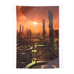 Paul Swendsen (American 20th Century): Eighteen science fiction posters, including cover art and book illustrations, 42x61cm

Notes: This item is from the private collection of Arthur C. Clarke's brother.