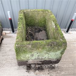 Large 18th century rectangular stone trough