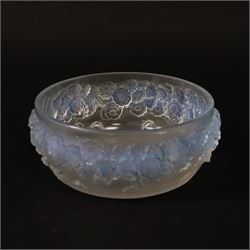 Rene Lalique (French 1860-1945), Primavera  opalescent glass bowl, marked R Lalique France beneath, D15cm, H7cm