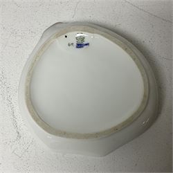 Seven Royal Copenhagen figures, including Arctic tern no 827, Swan no 755, Kingfisher no 2257 etc, together with Royal Copenhagen dish