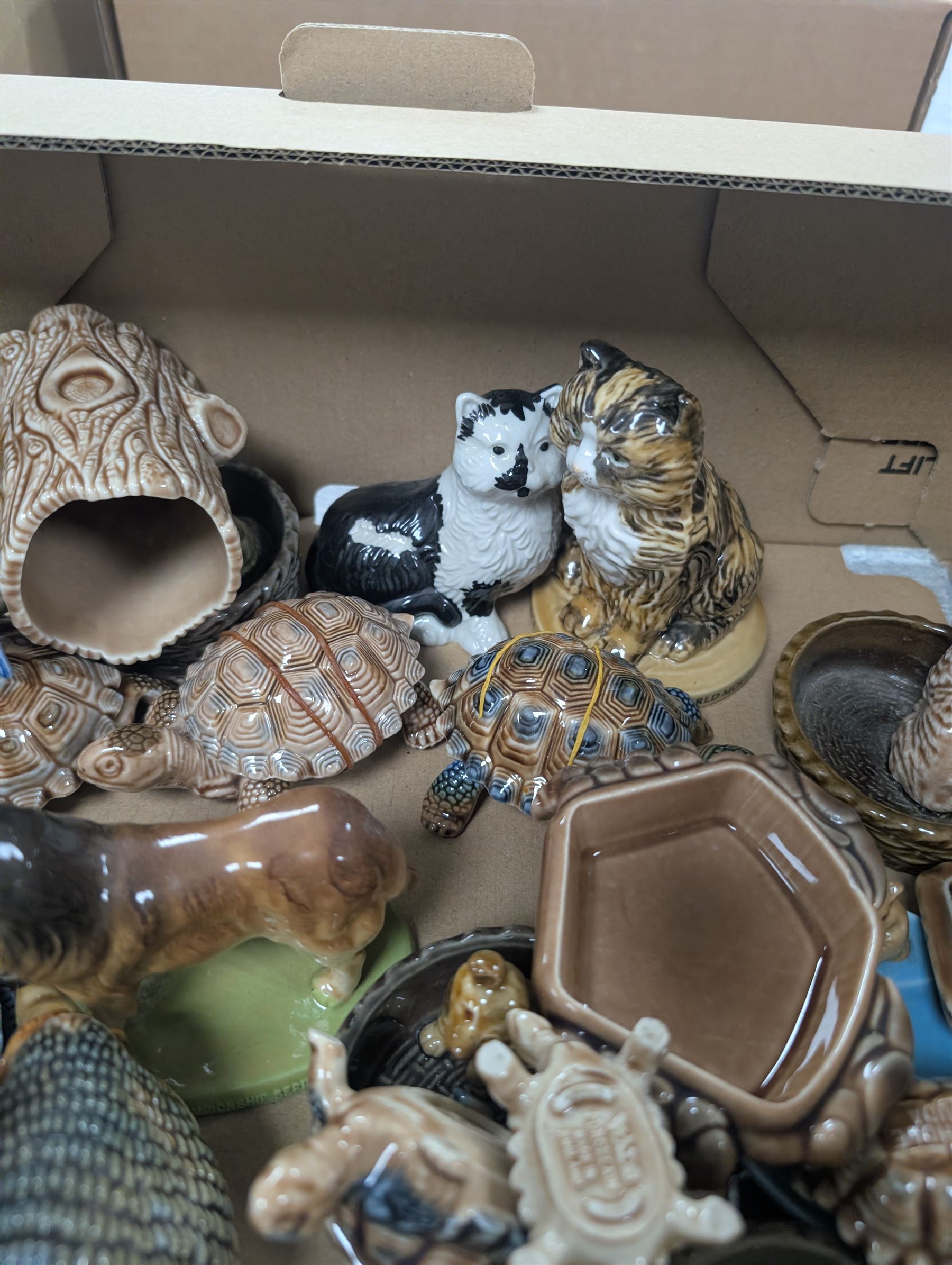 Wade trinket dishes and boxes, animal figures, etc