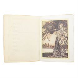 Barrie, J.M; 'Peter Pan in Kensington Gardens', first edition, pub. Hodder & Stoughton, London, with illustrations by Arthur Rackham, in red cloth with gilt vignette and lettering to spine