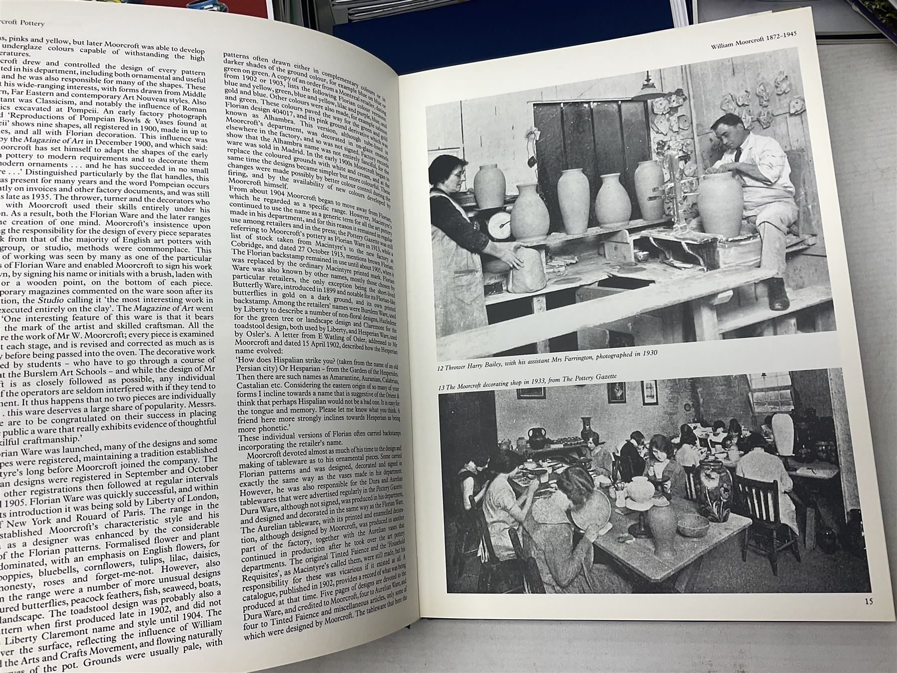 Moorcroft, 1897-1993 revised edition; an illustrated guide to Moorcroft Pottery, a hard back book by Paul Atterbury, together with a quantity of Moorcroft Collector's Club magazines