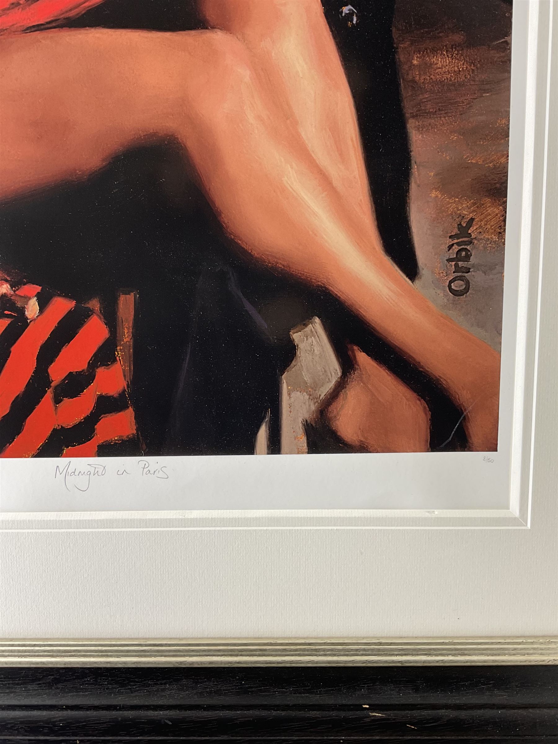 Glen Orbik (American 1963-2015): 'Midnight in Paris', large limited edition print titled and numbered 8/50 in pencil 91cm x 62cm