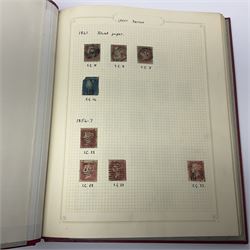 Queen Victoria and later Great British and World stamps, including imperf penny reds, perf penny reds, 1873-80 three pence stamps, 1883-84 two shillings and sixpence, various fiscal and revenue stamps, King George VI ten shilling dark blue used block of four, Aden, Antigua, Australia, Bahamas, Barbados, Basutoland, Bermuda, British Guiana, British Honduras, British Solomon Islands, Burma, Ceylon, Falkland Islands, Heligoland etc