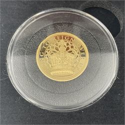 'The Coronation of His Majesty King Charles III' commemorative 22ct gold medallion, 5.67 grams, cased with certificate 