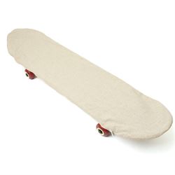 Gucci x Palace skateboard, Spring/Summer 2021, green GG monogram wood deck with multicolour ‘AH AH AH! GUCCI’ lettering and cartoon character mascot motif, fitted with Gucci-branded metal trucks and red and cream wheels, model no. 689103 JCGMN, presented with original GG monogram drawstring dust bag, protective sleeve, outer box and accompanying cards, Skateboard L81cm W20cm