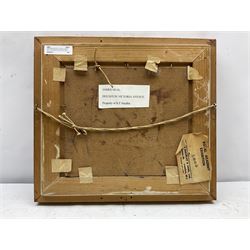 James Neal (Northern British 1918-2011): 'Houses in Victoria Avenue Hull', these are the houses opposite where the artist lived at number 205, oil on board signed, 20cm x 24cm
Provenance: East Yorkshire private collection purchased from the artist; exh. Royal Academy Summer Exhibition 1965, No.764. Neal was accepted at St Martin's School of Art in 1932, aged 14. In 1958 he moved to Hull as Lecturer in Painting and Drawing at Hull Regional College of Art, then becoming Senior Lecturer in the History of Art. Over the next fifty years he became well known for painting scenes around the Hull area. Ferens Art Gallery, has twice mounted major retrospective exhibitions of James Neal's work