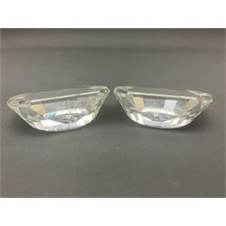 Three Swarovski figures, comprising flamenco dancer, female dancer with certificate and ballerina, tallest H21cm  