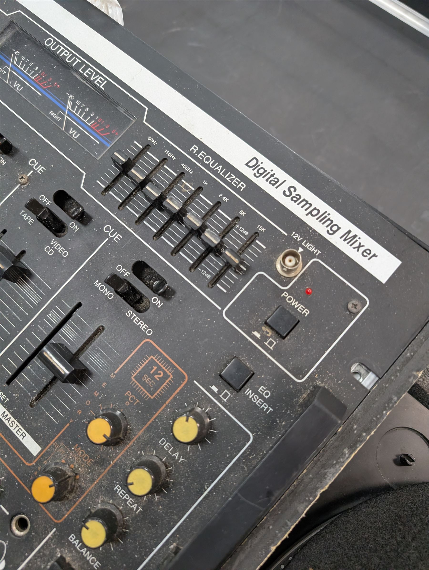 Electrovision mixer and a Pro 150 turntable, in large hardcase