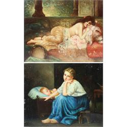 After Léon-François Comerre (French 1850-1916): Reclining Woman upon a Lion Skin; after Ma...
