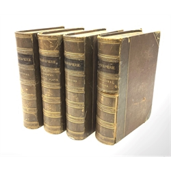 William Shakespeare, The Pictorial Edition of the Works of Shakspere, edited by Charles Knight, London Virtue & Co, four volumes, Histories, Comedies, Tragedies Poems, and Biography Doubtful Plays. (4). 