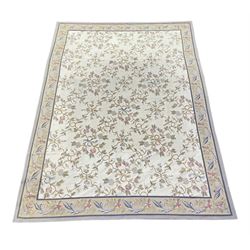 French style Aubusson rug, the pale grou
