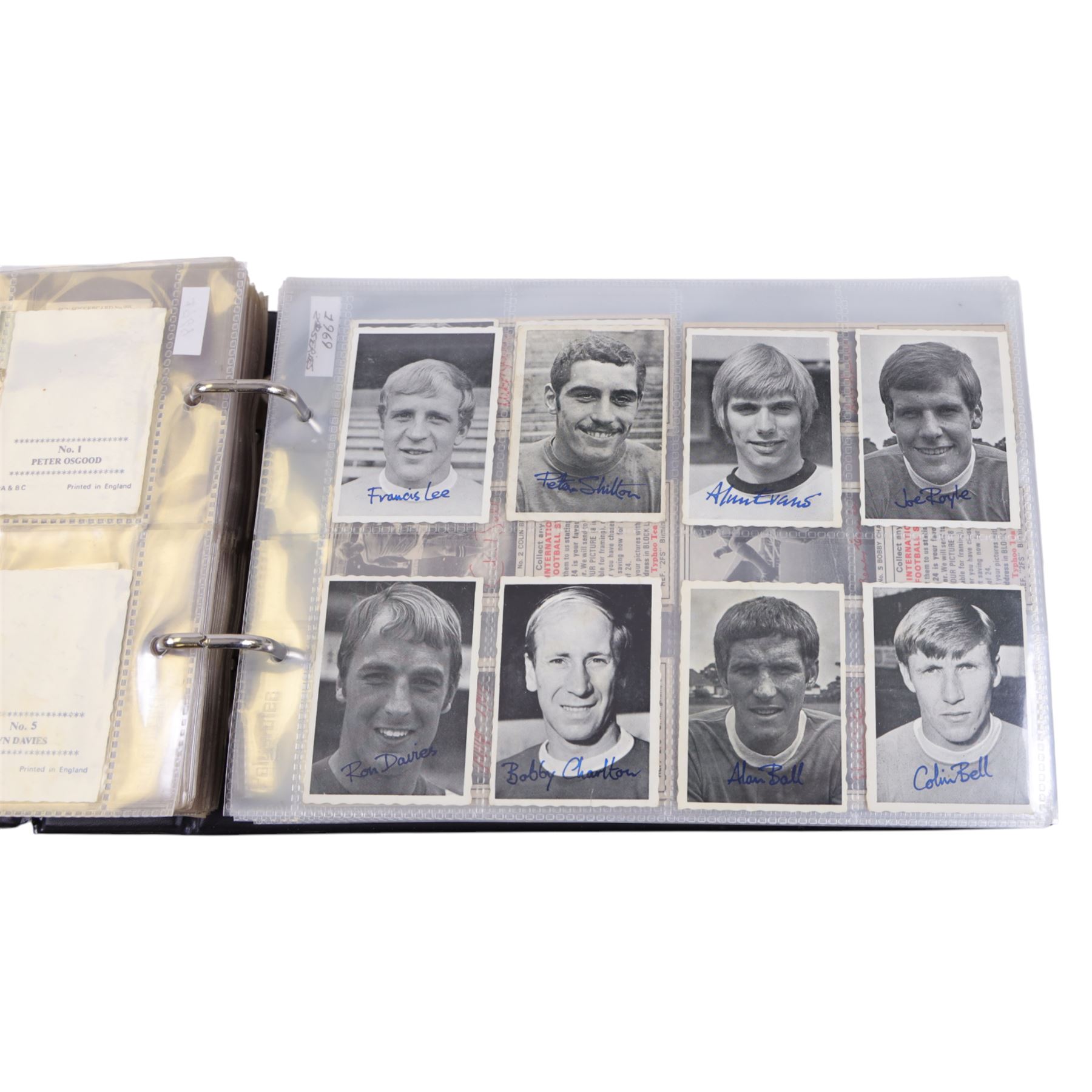 Collection of 1970s and later Football related trading and cigarette cards, including large quantity of 1970s Sun Soccercards, complete set of twenty-four Golden Wonder Football All Stars cards, Fax-Pax Football Greats, complete set of 1988, etc, housed in four albums
