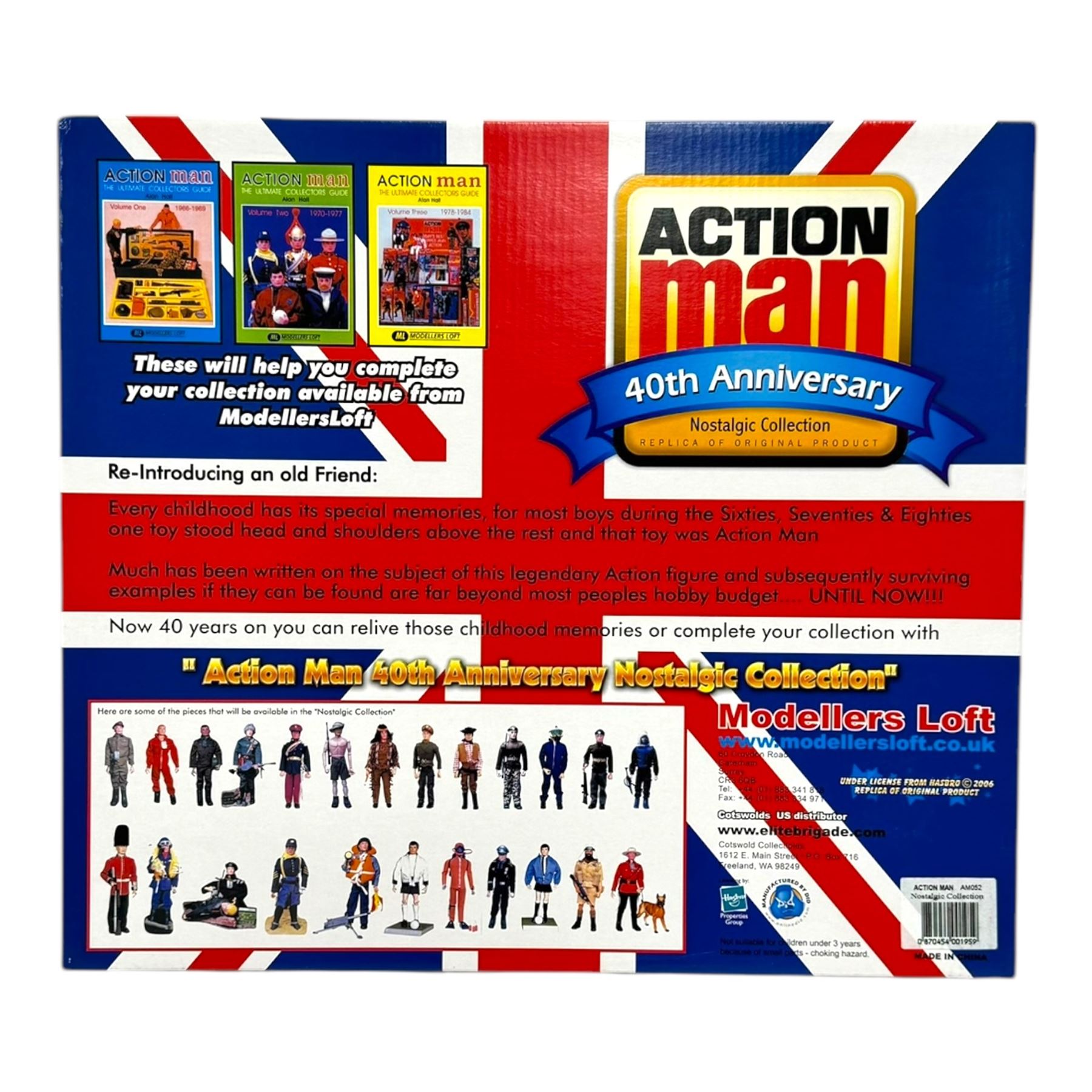 Action Man 40th Anniversary Nostalgic Collection Famous British Regiments Grenadier Guardsman outfit set, boxed