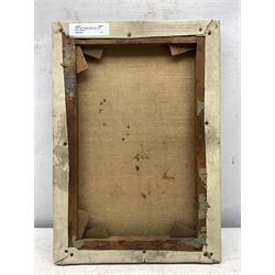 Charles Cutts Elmhirst (Staithes Group 1872-1937): River Landscape near Thorne, oil on canvas unsigned 33cm x 23cm 