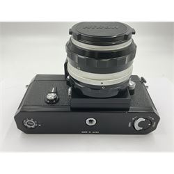 Nikon Photomic FTN Apollo version camera body, serial no. 7418483, circa 1973, with 'Nikon NIKKOR-S Auto 1:1.4 f=50mm' lens, serial no. 1195650  