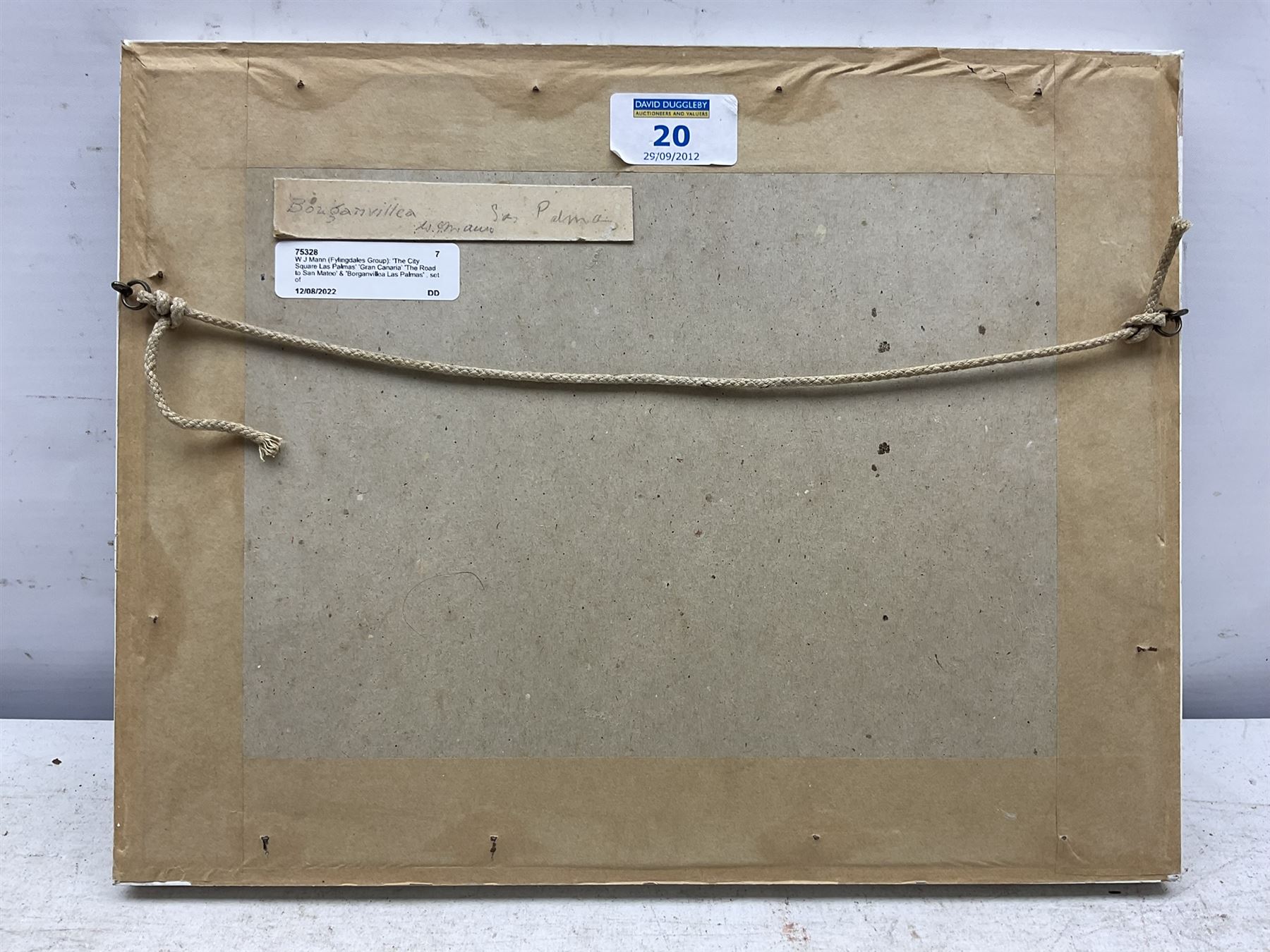 William J Mann (Scarborough early 20th century): 'The City Square Las Palmas' 'Gran Canaria' 'The Road to San Mateo' & 'Borganvillea Las Palmas' , set of four watercolours signed and one dated '32, 14cm x 22cm (4) 
Notes: Mann was a member of the Fylingdales Group of Artists and lived in Newby, Scarborough.