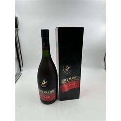 Three bottles Remy Martin V.S.O.P champagne cognac, 70cl 40% vol, in original boxes