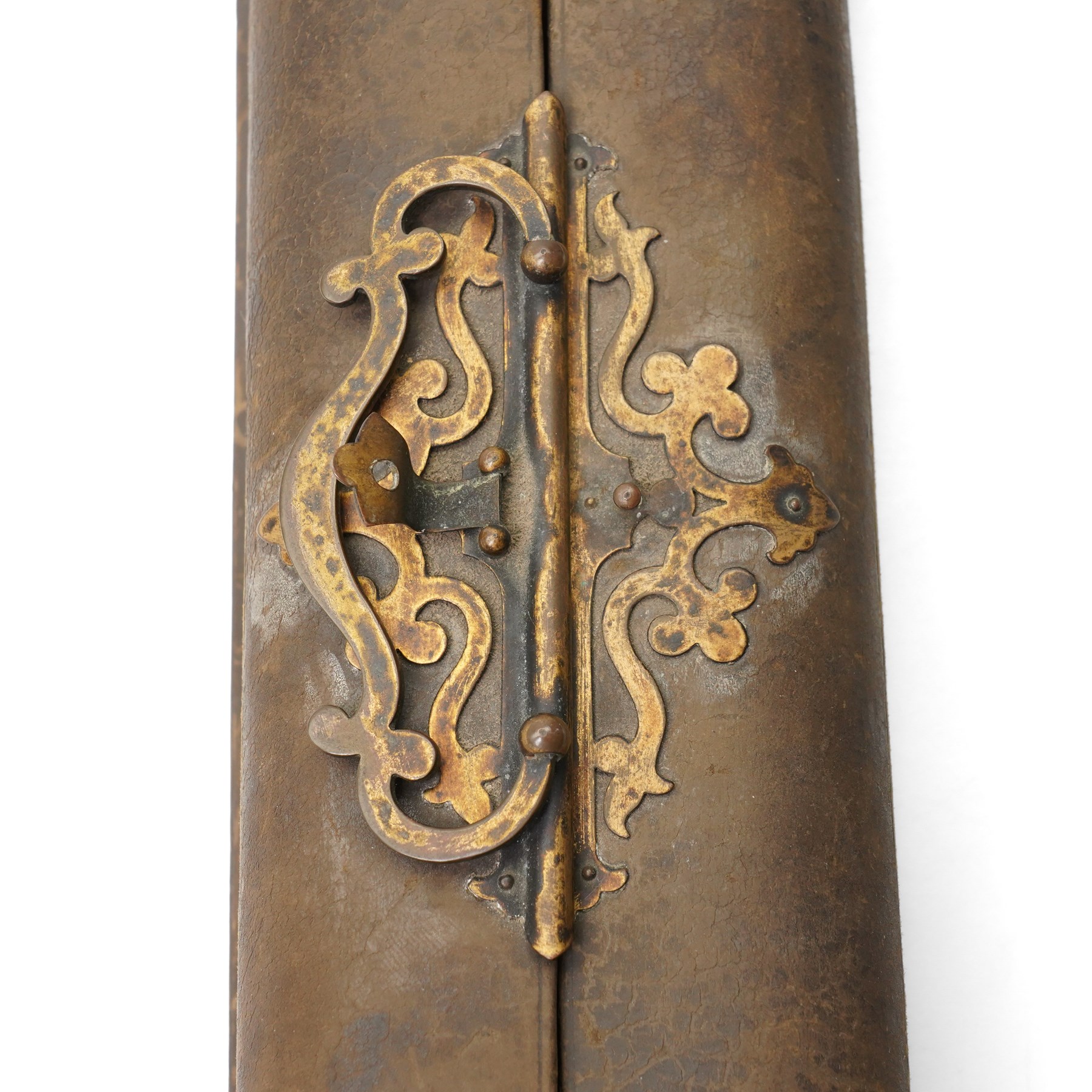 Swiss 19th century musical fan case, plays 'The Campbells are Coming', W36cm