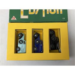 Nineteen boxed Corgi die-cast models sets, to include 50th Anniversary Battle of Britain, The Ruddles, The Bass, Ford- the general utility car, 150th Anniversary Penny Post, White Bread, Charrington etc