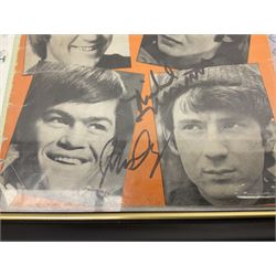 Monkees memorabilia - 'Monkees Monthly' magazine almost complete run from No.1 Feb 67 to No.31 Aug 69 (lacking nos.29 and 32); the cover of No.1 signed by all four members of the group during their 1997 Reunion Tour; quantity of A&BC bubble gum cards; programme for their only UK live performance in 1967 at Empire Pool Wembley; and other related late 1960s music magazines/paperback book