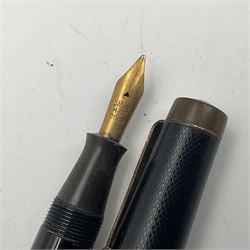 Five fountain pens, to include Stephens no 270, Curzon Typhoo, WHSmith The Wembley Pen and the Nectar, all with 14ct gold nibs  