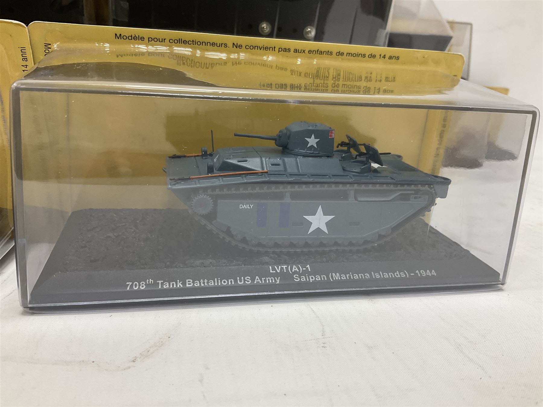 DeAgostini The Combat Tanks Collection -  forty-six periodical issued die-cast models of tanks; in plastic display cases in unopened blister packs (46)