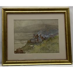 Edith F Grey (British 1862-1915): 'Robin Hood's Bay', watercolour signed, titled and signed verso 21cm x 28cm 