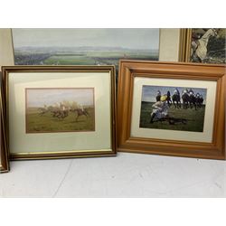 Various prints, many relating to horses, in one box
