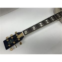 Ozark Dobro chromium plated on brass National style resonator guitar with foliate engraving L98cm; in Ritter soft carrying case