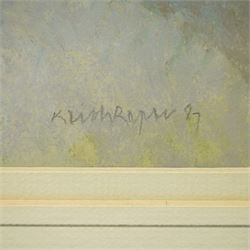 Keith Roper (British 1946-): York Minster from City Walls with the Grand Hotel, pastel signed and dated '87, 29cm x 37cm; Henry Charles Clifford (British 1861-1947): 'Old House Bermondsey', watercolour signed titled and dated 1903, 33cm x 26cm (2)