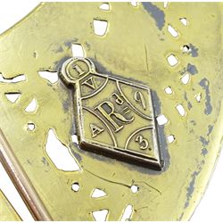 19th century Irish silver-gilt and gold Celtic Revival Tara brooch by Waterhouse & Company Dublin, openwork panels depicting animal and abstract motifs with applied bead work decoration, registration lozenge dated 1850  