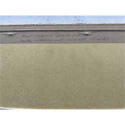 John Francis Branegan (British 1843-1909): 'Grimsby', watercolour signed and titled 24cm x 48cm 