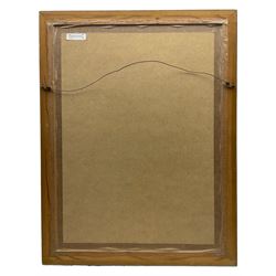 Frank Martin (British 1921-2005): 'Norma Talmadge' (1894-1957), limited edition sepia etching with highlighted colours signed titled and numbered 33/100 in pencil, with 'Seen Editions London' blindstamp 45cm x 30cm