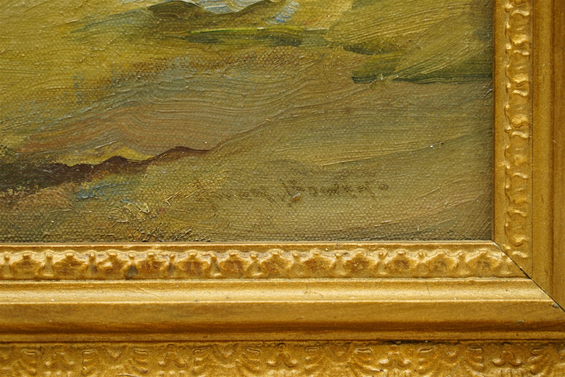 Owen Bowen (Staithes Group 1873-1967): Howsteane Gorge - Upper Nidderdale North Yorkshire, oil on board signed 39cm x 29cm