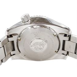 Seiko Prospex gentleman's stainless steel automatic wristwatch, Ref. 6R35-00A0, green dial with luminous hour markers, date aperture and unidirectional rotating green bezel, on stainless steel strap, with fold-over clasp, boxed with additional links and guarantee card dated 2019   