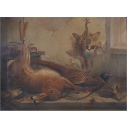 John E Hutchinson (British 1833-1910): Still Life of Game, oil on canvas signed and dated ...