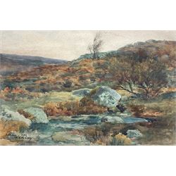 James Ulric Walmsley (British 1860-1954): 'Autumn - Grindleford Derbyshire Peak District', watercolour signed and dated 1909, titled verso 18cm x 27cm